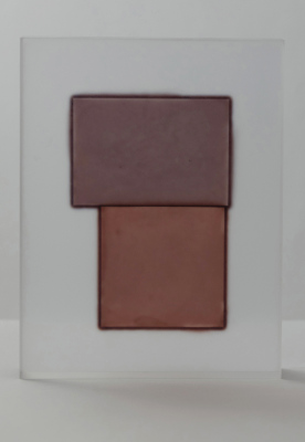 Block (Brown on Earthy Brown), 2020&amp;#10;/ acrylic&amp;#160;/ 17 x 4 x 22(h) cm
